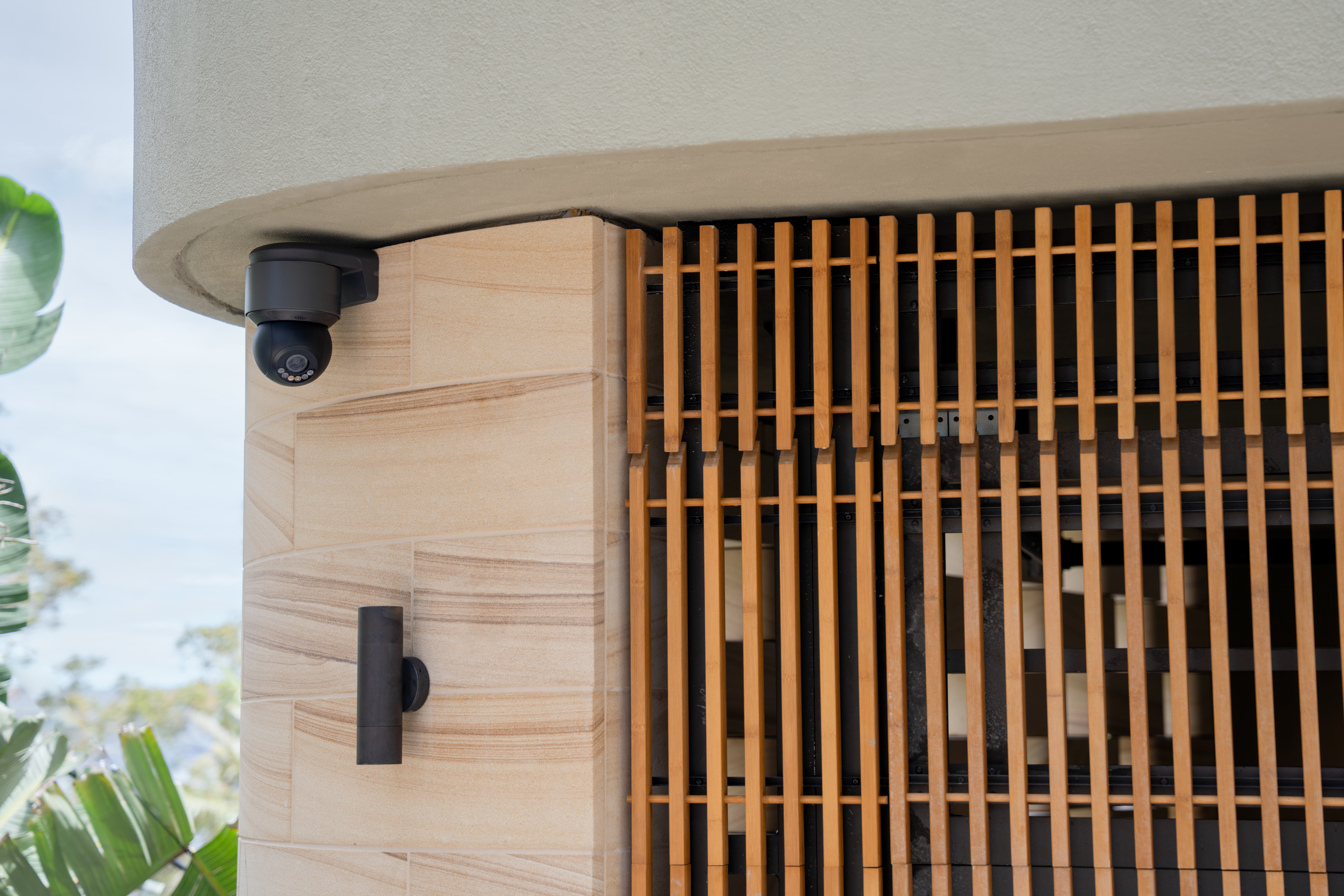 Professionally installed residential security camera system in South Florida